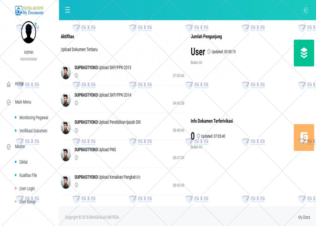 Aplikasi Dokumen Digital Kepegawaian (MYDOCS)